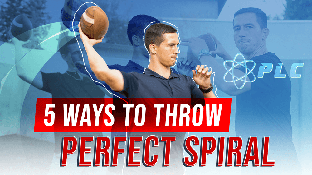 American Football: Quarterback Throw A Perfect Spiral