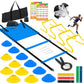 Agility Training Equipment 20FT Speed Ladder,4 Hurdles, 12 Disc Cones, Resistance Parachute, Jump Rope, 4 Resistance Bands - Your Performance Shop